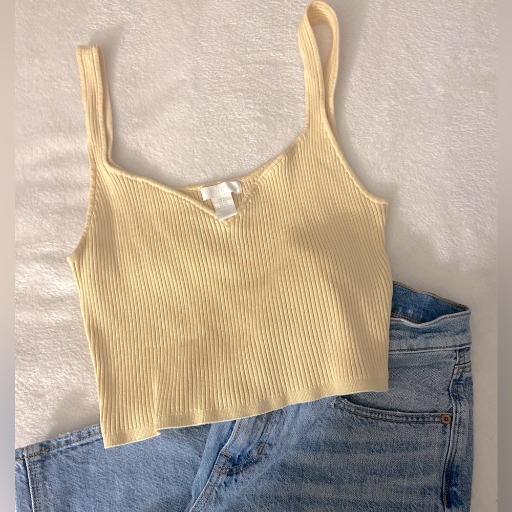 h&m | rib-knit viscose blend | xl